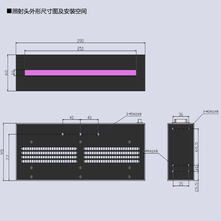 UVLED線光源固化機-250×10(圖3) UVLED線光源