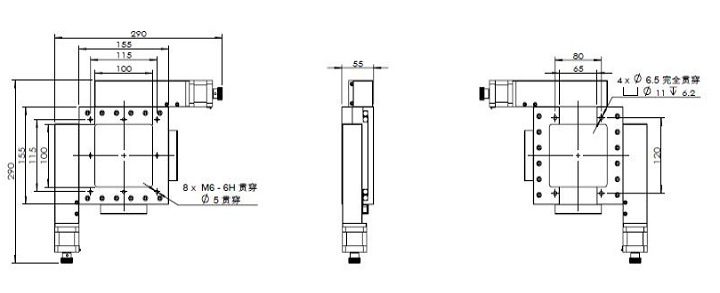 XY軸電動對位臺 FXY50-155K(圖9) XY軸電動對位臺
