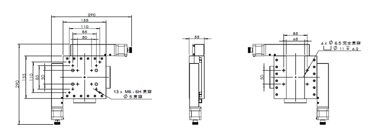 XY軸電動對位臺 FXY50-155S(圖9) XY軸電動對位臺