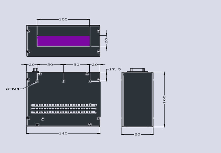 上海UVLED線光源 廠家定制-100×20(圖3) uvled線光源