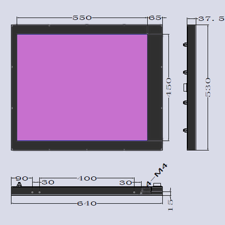 UVLED水冷面光源 大型UV固化機-550×450(圖3) UVLED水冷面光源 大型UV固化機-550×450(圖3)