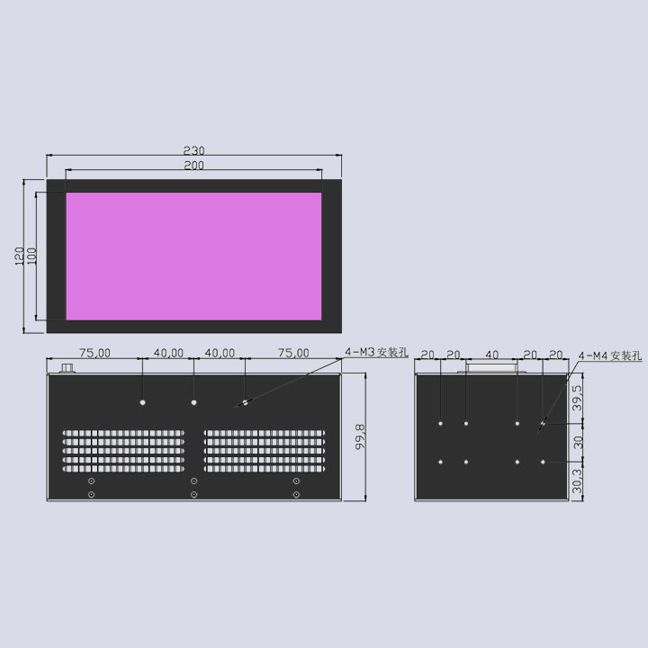 UVLED面光源油墨固化機(jī)-200×100(圖3) UVLED面光源油墨固化機(jī)-200×100(圖3)