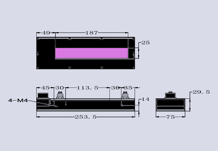 UVLED冷光源面光源-185×25(圖3) UVLED冷光源面光源-185×25(圖3)