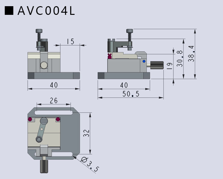 V槽夾具AVC004(圖3) V槽夾具AVC004(圖3)